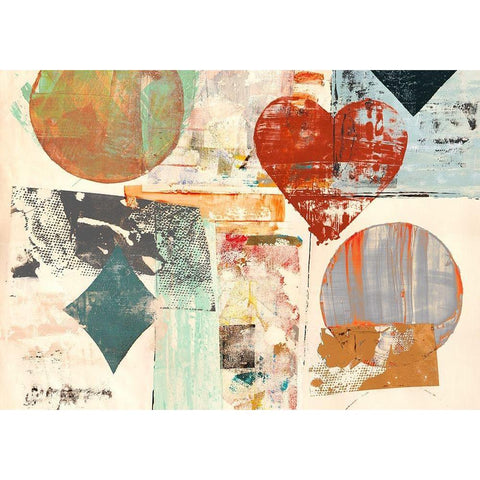 Pop Love #3 Black Modern Wood Framed Art Print by Winkel, Peter