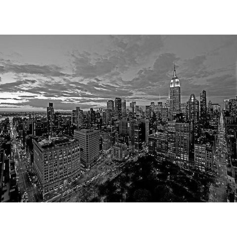 Chelsea and Midtown Manhattan_BN White Modern Wood Framed Art Print by Berenholtz, Richard