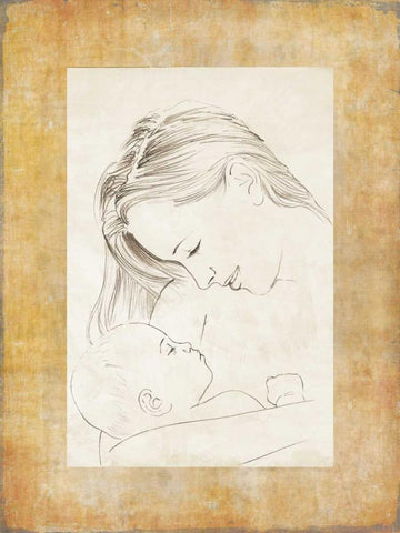 Mater I White Modern Wood Framed Art Print with Double Matting by Roux, Simon