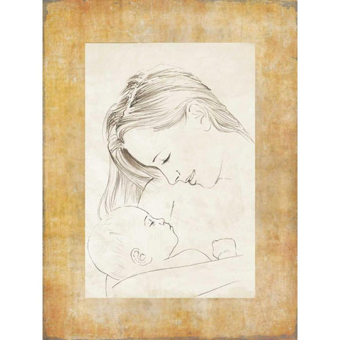 Mater I Black Modern Wood Framed Art Print by Roux, Simon