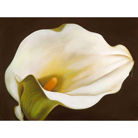 Calla Gold Ornate Wood Framed Art Print with Double Matting by Biffi, Serena