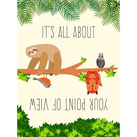 Its All about your Point of View White Modern Wood Framed Art Print by Hill, Steven