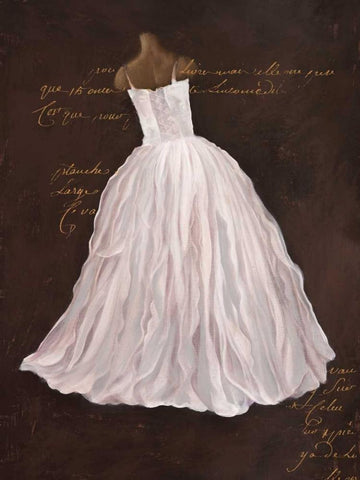 Dressed in White I Black Ornate Wood Framed Art Print with Double Matting by Cairoli, Stefano