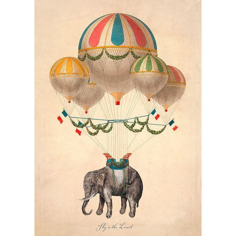 Sky is the Limit White Modern Wood Framed Art Print by Stef, Lamanche