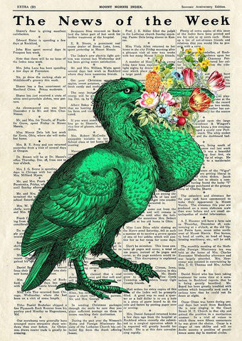 A Pleasant Surprise I White Modern Wood Framed Art Print with Double Matting by Lamanche, Stef