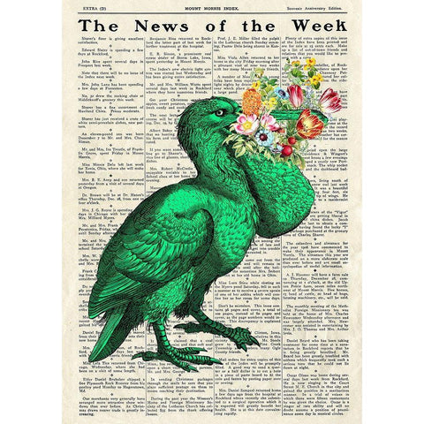 A Pleasant Surprise I White Modern Wood Framed Art Print by Lamanche, Stef