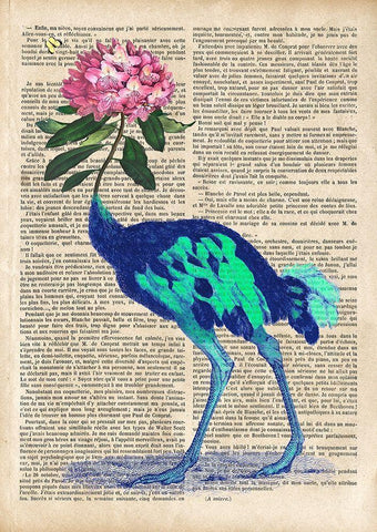 A Pleasant Surprise II Black Ornate Wood Framed Art Print with Double Matting by Lamanche, Stef