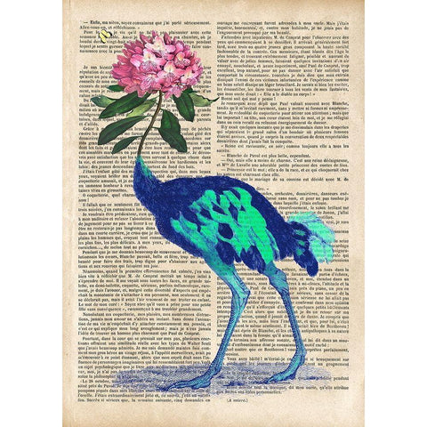 A Pleasant Surprise II Black Modern Wood Framed Art Print with Double Matting by Lamanche, Stef