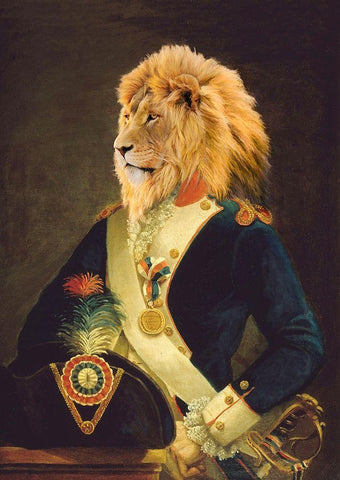 The Commander Black Ornate Wood Framed Art Print with Double Matting by Lamanche, Stef