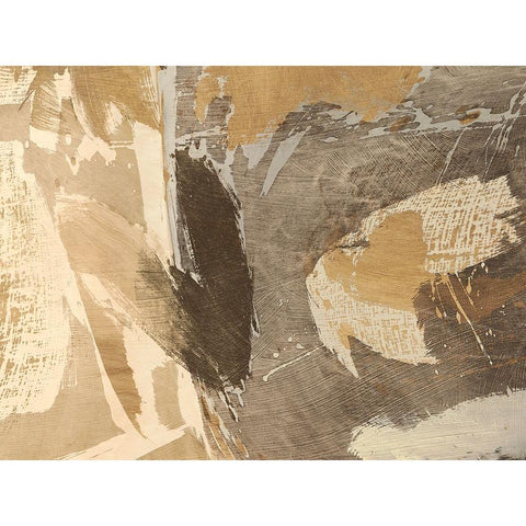 Abstract Meditation Black Modern Wood Framed Art Print with Double Matting by Stone, Jim
