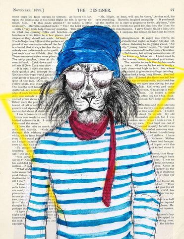 Bobo Guy White Modern Wood Framed Art Print with Double Matting by Matt, Spencer