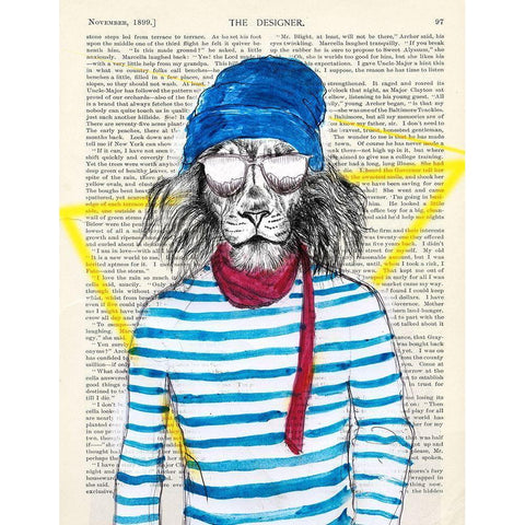 Bobo Guy Black Modern Wood Framed Art Print with Double Matting by Matt, Spencer