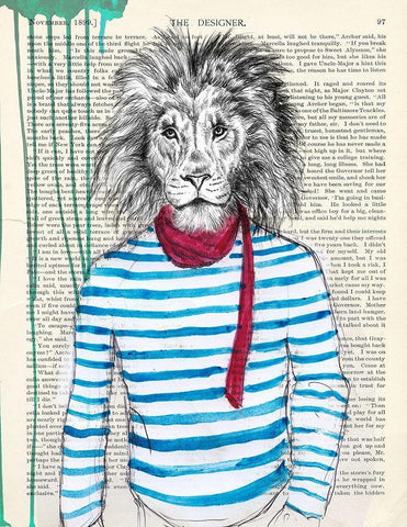 Bohemien White Modern Wood Framed Art Print with Double Matting by Matt, Spencer