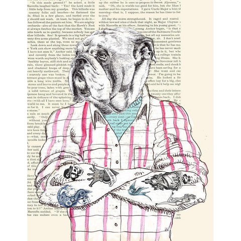 Hipster Socialite Black Modern Wood Framed Art Print by Matt, Spencer