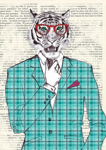 Loverboy (detail) White Modern Wood Framed Art Print with Double Matting by Matt, Spencer