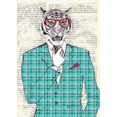 Loverboy (detail) Gold Ornate Wood Framed Art Print with Double Matting by Matt, Spencer