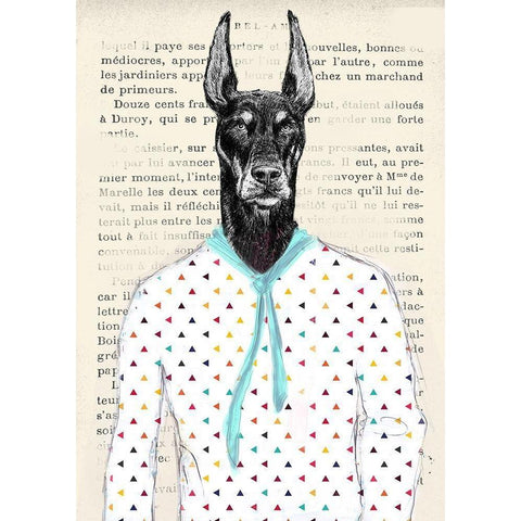 Modern Dandy Black Modern Wood Framed Art Print by Matt, Spencer