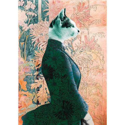 Princesse Black Modern Wood Framed Art Print with Double Matting by Spencer, Matt