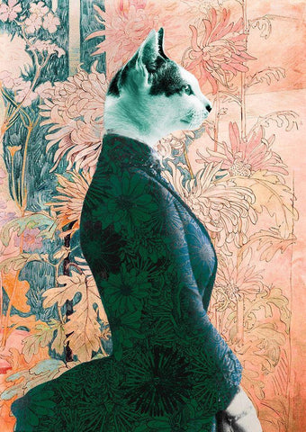 Princesse White Modern Wood Framed Art Print with Double Matting by Spencer, Matt