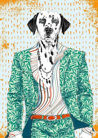 The Bohemian White Modern Wood Framed Art Print with Double Matting by Spencer, Matt