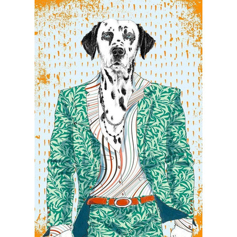 The Bohemian White Modern Wood Framed Art Print by Spencer, Matt