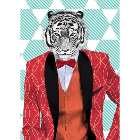 Wild Dandy (detail) Gold Ornate Wood Framed Art Print with Double Matting by Spencer, Matt