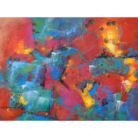 Pensieri sfuocati Black Modern Wood Framed Art Print with Double Matting by Marzari, Tebo