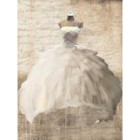 Dame II White Modern Wood Framed Art Print by Rizzardi, Teo