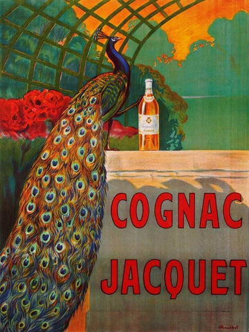 Cognac Jacquet ca. 1930 Black Ornate Wood Framed Art Print with Double Matting by Bouchet, Camille