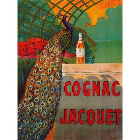 Cognac Jacquet ca. 1930 Gold Ornate Wood Framed Art Print with Double Matting by Bouchet, Camille