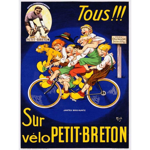 Petit Breton White Modern Wood Framed Art Print by Anonymous