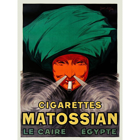Cigarettes Matossian Black Modern Wood Framed Art Print with Double Matting by Dylen, Jean