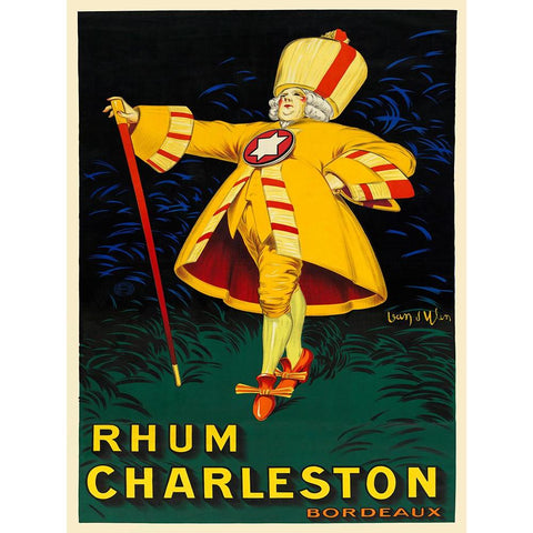 Rhum Charleston Gold Ornate Wood Framed Art Print with Double Matting by Dylen, Jean