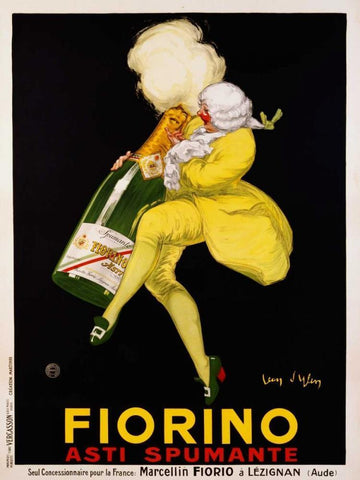 Fiorino Asti Spumante 1922 White Modern Wood Framed Art Print with Double Matting by DYlen, Jean