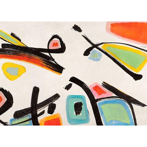 Vacation Gold Ornate Wood Framed Art Print with Double Matting by Teo, Vals Perelli