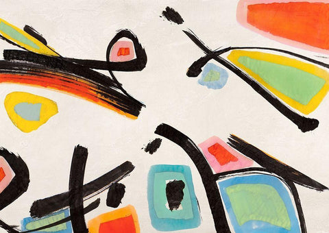 Vacation Black Ornate Wood Framed Art Print with Double Matting by Teo, Vals Perelli