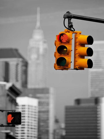 Crossroads New York Black Ornate Wood Framed Art Print with Double Matting by Ratsenskiy, Vadim
