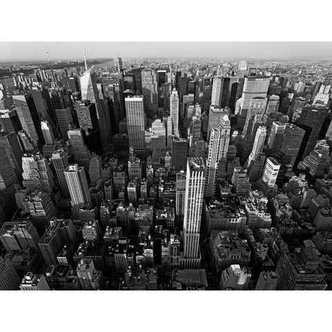 Midtown Manhattan, NYC White Modern Wood Framed Art Print by Ratsenskiy, Vadim