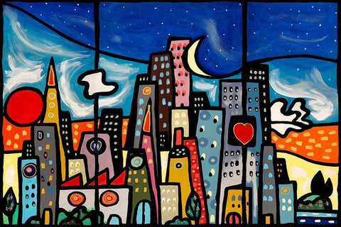 Quando soffia il vento Black Ornate Wood Framed Art Print with Double Matting by Wallas