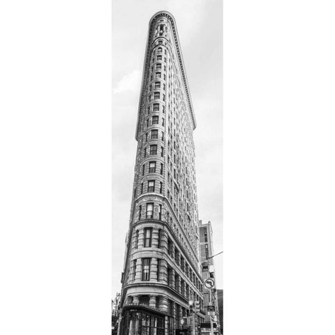 Flatiron Building, NYC Gold Ornate Wood Framed Art Print with Double Matting by Anonymous