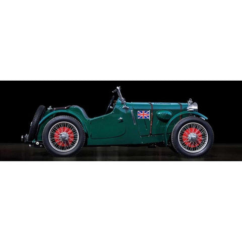 MC race car Gold Ornate Wood Framed Art Print with Double Matting by Gasoline Images