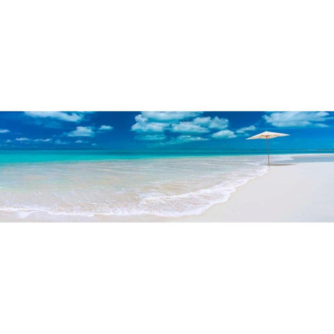 Tropical beach in Cayo Largo, Cuba Black Modern Wood Framed Art Print with Double Matting by Anonymous