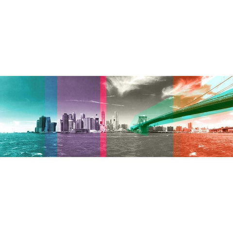 Attitude of a City Black Modern Wood Framed Art Print with Double Matting by Big City Photos