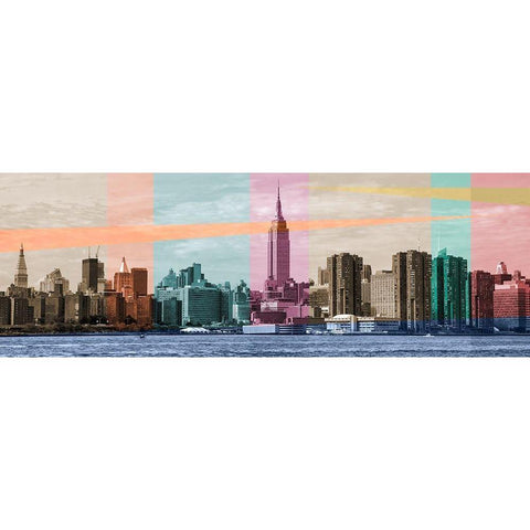 Sound of a City Gold Ornate Wood Framed Art Print with Double Matting by Big City Photos