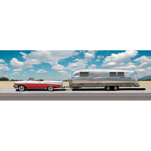 Ready to Go Black Modern Wood Framed Art Print with Double Matting by Gasoline Images