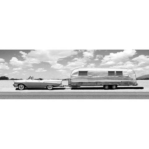 Ready to Go - BW White Modern Wood Framed Art Print by Gasoline Images