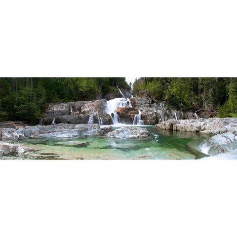 Lower Myra Falls Vancouver Island British Columbia Canada Black Modern Wood Framed Art Print by Nizamov, Shamil