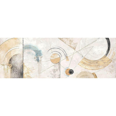 Geometrie complesse White Modern Wood Framed Art Print by Armenti, Arturo
