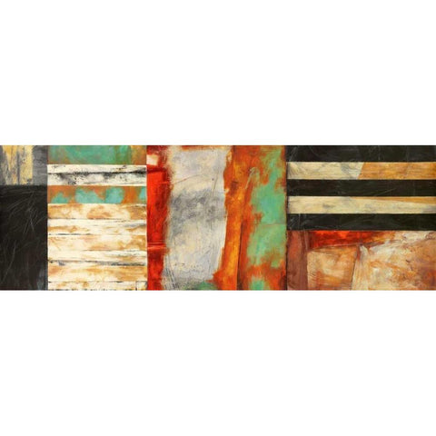 Respiro Black Modern Wood Framed Art Print with Double Matting by Bacci, Leonardo