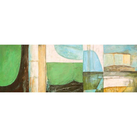 Les Vagues White Modern Wood Framed Art Print by Bacci, Leonardo